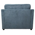 Fauteuil d'appoint 37 po avec pieds en plastique et coussins décoratifs