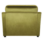 Fauteuil d'appoint 37 po avec pieds en plastique et coussins décoratifs