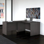 Bureau d'angle 60 po série (inclut un bureau latéral de 42 po)