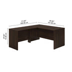 Bureau d'angle 60 po série (inclut un bureau latéral de 42 po)