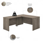 Bureau d'angle 60 po série (inclut un bureau latéral de 42 po)