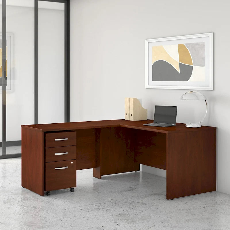Bureau d'angle 60 po série (inclut un bureau latéral de 42 po)