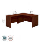 Bureau d'angle 60 po série (inclut un bureau latéral de 42 po)