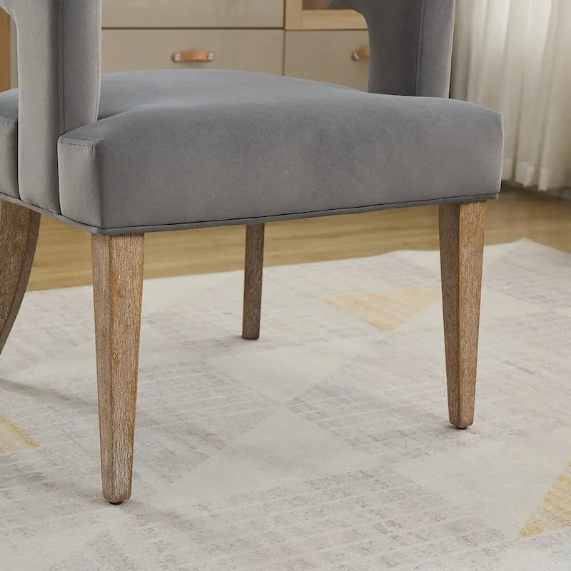 Fauteuil d'appoint rembourré, moderne, large de 25,79 po, dossier ouvert, en forme de tonneau