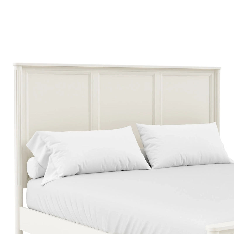 Lit panneau en bois massif moderne classique