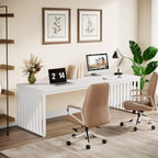 Bureau informatique 2 personnes de 199,9 cm, bureau exécutif en bois pour bureau à domicile