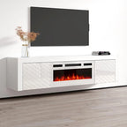 Meuble TV 71 avec cheminée électrique