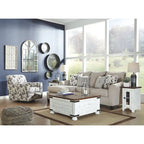 Table d'appoint de fauteuil - Blanc/Marron