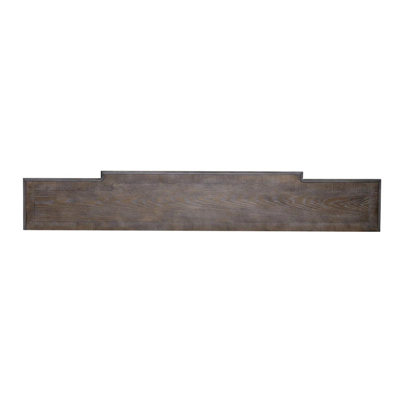 Console de hall 72 po blanc antique et écorce vieillie