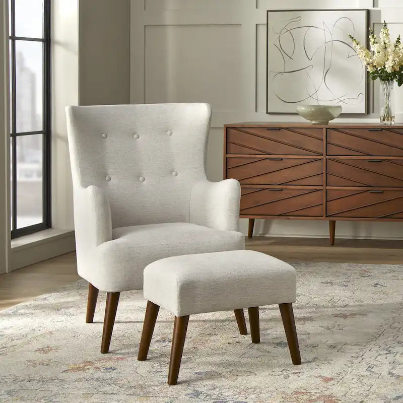 Ensemble fauteuil et repose-pieds
