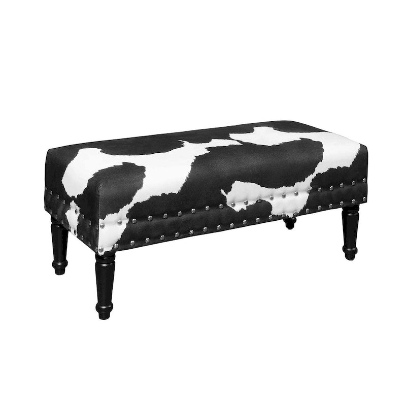 Banc clouté imprimé vache