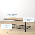 Tables basses et tables d'appoint en bois et métal