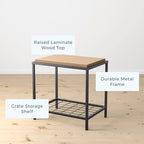Tables basses et tables d'appoint en bois et métal