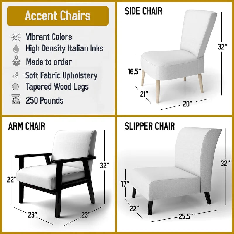 Fauteuil d'appoint abstrait rembourré Blue and Yellow Intuitive Expressions I et fauteuil moderne et contemporain