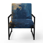 Fauteuil d'appoint abstrait rembourré Blue and Yellow Intuitive Expressions I et fauteuil moderne et contemporain