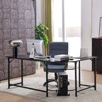 Bureau de jeu d'angle en L, MDF 7121