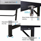Bureau de jeu d'angle en L, MDF 7121