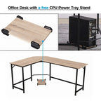 Bureau de jeu d'angle en L, MDF 7121