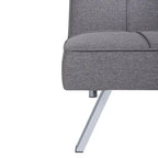 Canapé-lit futon moderne et confortable, capitonné, convertible, tissu de lin, capacité de poids de 340 kg