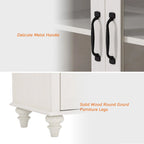Meubles TV avec portes coulissantes de style ferme, armoires de rangement, meuble de divertissement pour téléviseurs jusqu'à 65 pouces