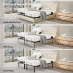 Cadre de lit électrique Twin XL/Queen/Split King, sans dégagement, gravité zéro, support de matelas