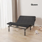 Cadre de lit électrique Twin XL/Queen/Split King, sans dégagement, gravité zéro, support de matelas