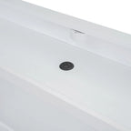 Lit plateforme avec étagères intégrées, lumières LED et ports USB, taille double/simple