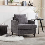 Fauteuil moderne, Fauteuil à accoudoirs avec cadre en bois