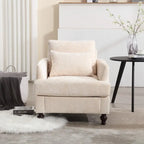 Fauteuil moderne, Fauteuil à accoudoirs avec cadre en bois