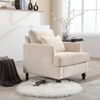 Fauteuil moderne, Fauteuil à accoudoirs avec cadre en bois