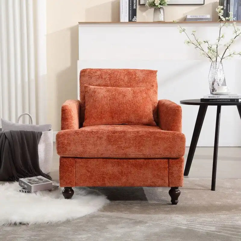 Fauteuil moderne, Fauteuil à accoudoirs avec cadre en bois