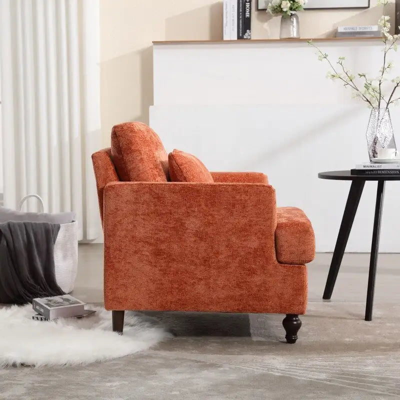 Fauteuil moderne, Fauteuil à accoudoirs avec cadre en bois