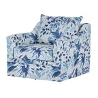 Chaise pivotante à dossier coussiné