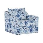 Chaise pivotante à dossier coussiné