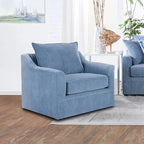 Chaise pivotante à dossier coussiné
