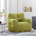 Fauteuil poire en fausse fourrure, canapé de sol pour salon, canapé paresseux de chambre à coucher