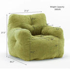 Fauteuil poire en fausse fourrure, canapé de sol pour salon, canapé paresseux de chambre à coucher