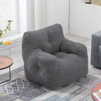 Fauteuil poire en fausse fourrure, canapé de sol pour salon, canapé paresseux de chambre à coucher