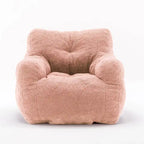 Fauteuil poire en fausse fourrure, canapé de sol pour salon, canapé paresseux de chambre à coucher