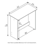 Bureau d'ordinateur en A minimaliste