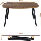 Table basse pliante Tables basses de ferme rustiques - 31,5P x 15,7L x 17,7H