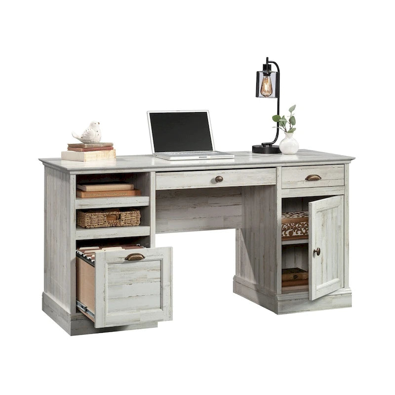 Bureau de direction avec tiroir classeur et rangements – 1 personne