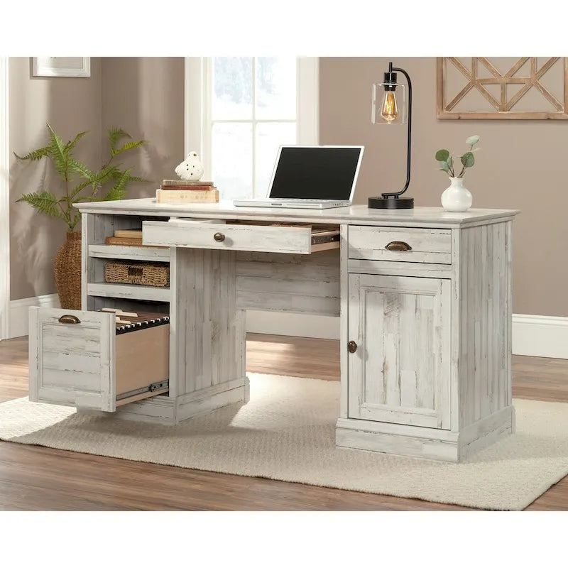 Bureau de direction avec tiroir classeur et rangements – 1 personne