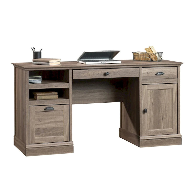 Bureau de direction avec tiroir classeur et rangements – 1 personne