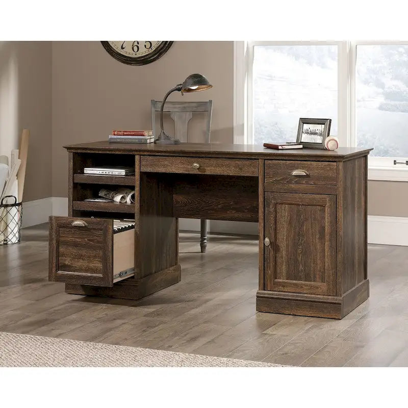 Bureau de direction avec tiroir classeur et rangements – 1 personne