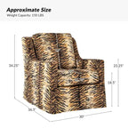 Ensemble de 2 fauteuils pivotants à bascule déhoussables de style campagnard