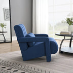 Fauteuil d'appoint moderne rembourré en lin avec 1 oreiller, lot de 1