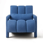 Fauteuil d'appoint moderne rembourré en lin avec 1 oreiller, lot de 1