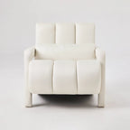 Fauteuil d'appoint moderne rembourré en lin avec 1 oreiller, lot de 1