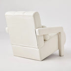 Fauteuil d'appoint moderne rembourré en lin avec 1 oreiller, lot de 1